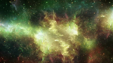 Space Nebula Flight in a 3D animation Stock Footage 235735023