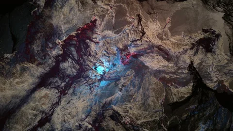 Space nebula. Flight through dark matter. Stock Footage 157199006