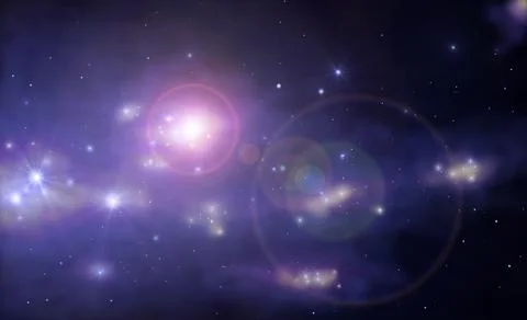 Space nebula Illustrazione stock