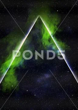 Space nebula with laser rays2 Modello PSD