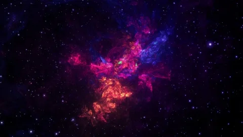 Space Nebula Multicolor Stock Footage 201334294