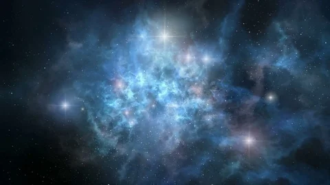 Space nebula rotation loopable Stock Footage