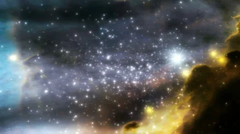 Space nebula with stars Stock Footage 28274168