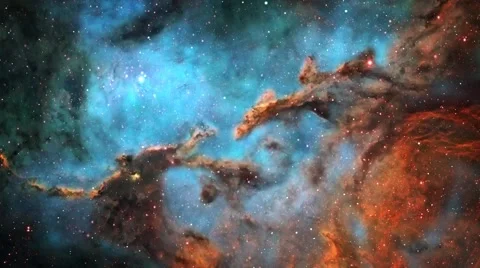 Space Nebulae Flight Stock Footage 50941707