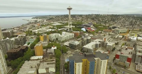 Space Needle Stock Footage