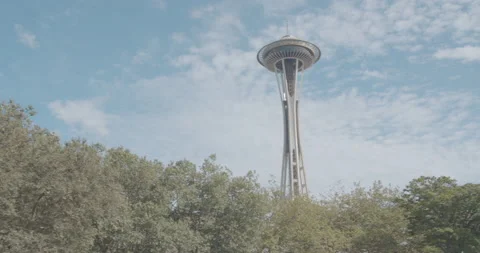 Space Needle Pan Stock Footage 197167376