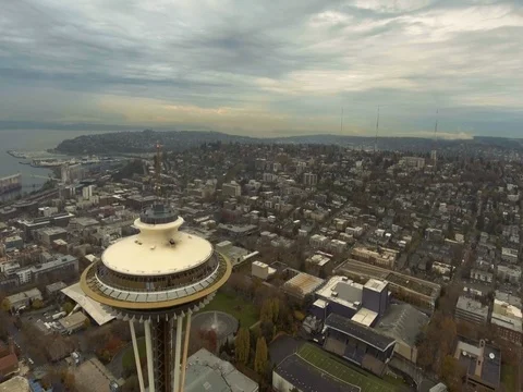 Space Needle in Seattle - 03 Stock Footage 80799515