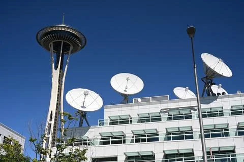 Space Needle in Seattle. Fotos Stock