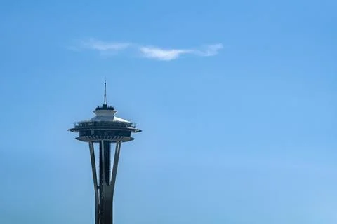 Space Needle, Seattle Skyline. The Space Needle was built in Seattle Center.. Stock Photos