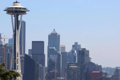 Space Needle In Seattle Washington Stock Photos