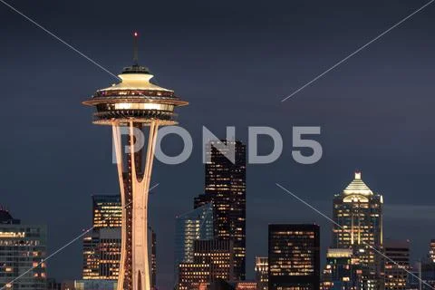 Space Needle, Seattle, Washington, USA Stock Photos