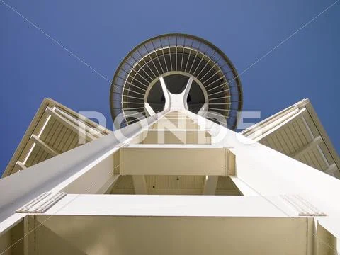 Space needle symmetry Stock Photos