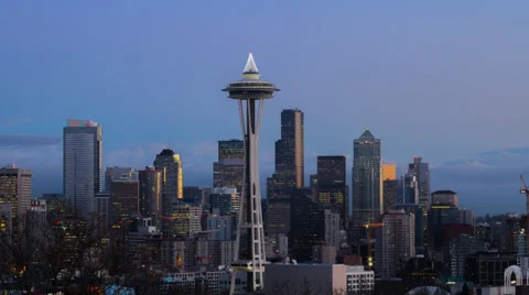 Space Needle Time Lapse Stock Footage 36684652