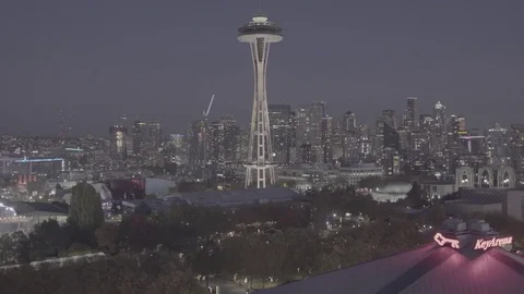 Space Needle Wide Shot 库存影片 84807773