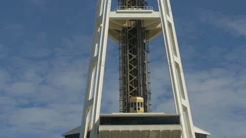 Space Needle's elevator going up Stock Footage 87057768