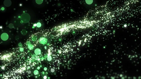 Space neon background with particles. Space blue dust with stars on black bac 動画素材 82465835