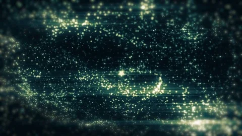 Space neon background with particles. Space blue dust with stars on black bac Video stock 82472544