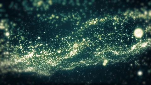 Space neon background with particles. Space blue dust with stars on black bac 動画素材 82484675