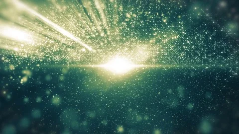 Space neon background with particles. Space gold dust with stars. Sunlight of 動画素材 82517114