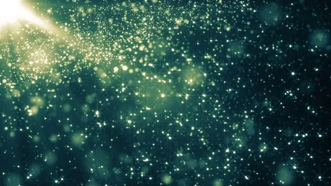 Space neon background with particles. Space gold dust with stars. Sunlight of 動画素材 82518687
