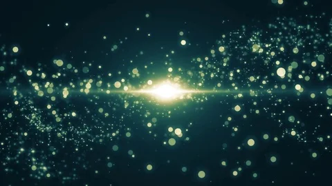 Space neon background with particles. Space blue dust with stars on black bac 動画素材 82553709