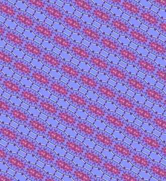 Space neon nebula themed repeatable decorative tile pattern, accented by bubbleg Stock Illustration