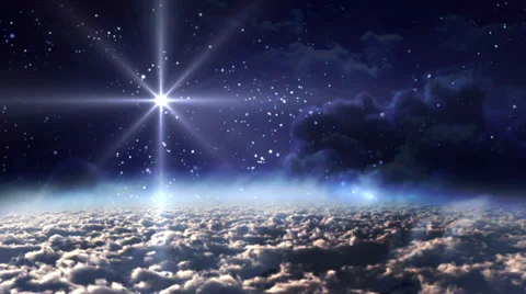 Space night blue star hd720 Stock Footage 37985204