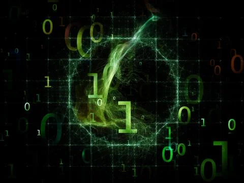 Space of Numbers Illustrazione stock