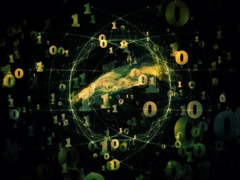 Space of Numbers Illustrazione stock