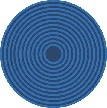 Space Object Asteroid With Ring Pattern Flat Icon Stockillustratie
