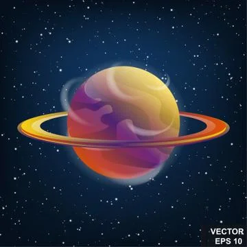 Space. An object. Galaxy. For your design. Icon. A cartoon. Stock Illustration