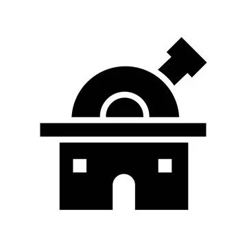 Space Observatory Icon Vector Template EPS10 File Stock Illustration