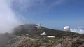 Space observatory telescopes on mountain with upcoming clouds in La Palma 4k or 4k+ Resolution