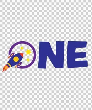 Space One Rocket Ship Letter O Stock Illustration
