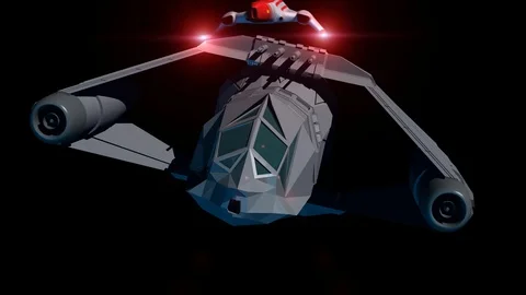 Space Opera: Space Fighters Chase 3d-Animation Stock Footage 123634996