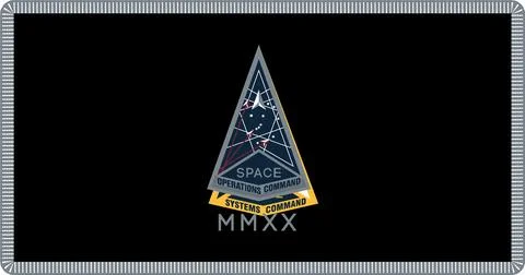 Space Operations Command Flag Vector Illustration Premium Quality Ilustración de archivo