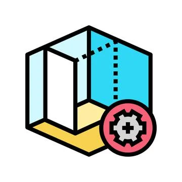 Space optimization interior designer color icon vector illustration Stock Illustration