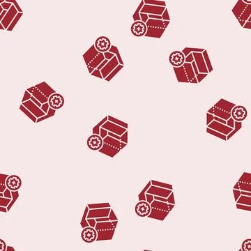 Space optimization interior designer glyph seamless pattern Stock Illustration