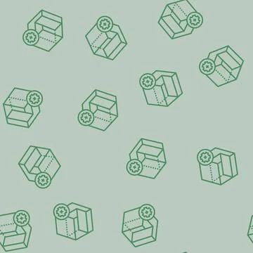 Space optimization interior designer line seamless pattern Stock Illustration