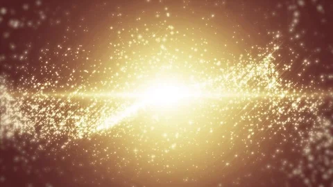 Space orange background with particles. Space gold dust with stars. Sunlight  Stock-Footage 82448185