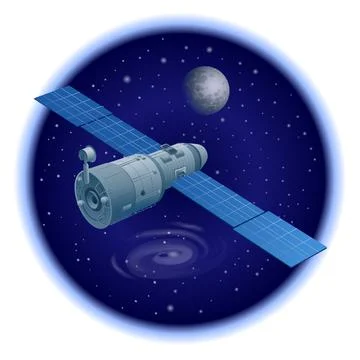 Space orbital station Stock Illustration