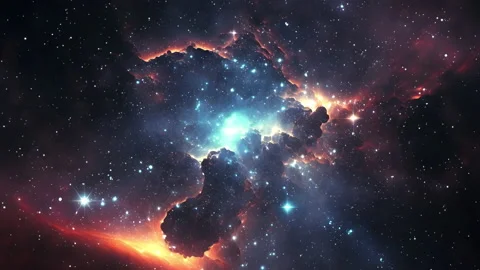 Space Panorama Looped Background 4K Stock Footage 230488264
