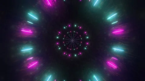 Space particles 3d illustration motion design event visual dj loop Stock Footage 160534351