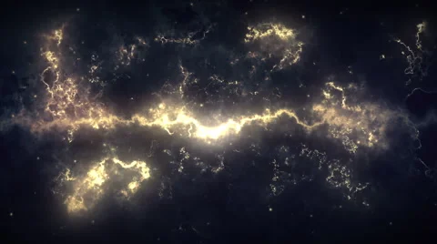 Space, particles flow to the camera. Stock Footage 45821096