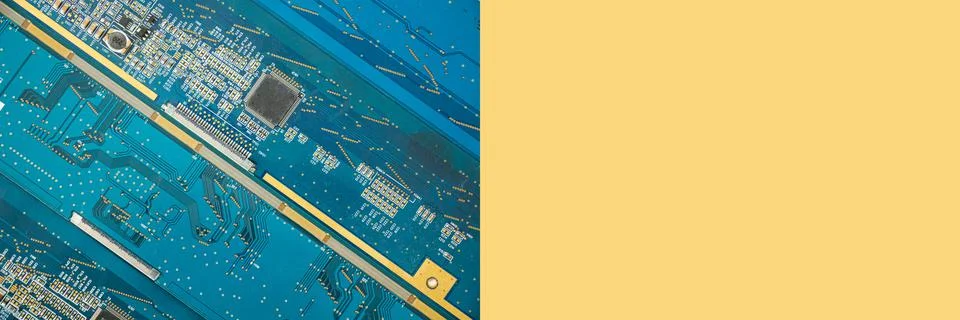 Space parts, microprocessor and microchips, electrical parts Stock Photos