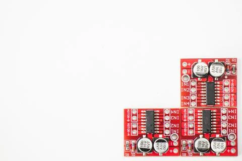 Space parts, microprocessor and microchips, electrical parts 스톡 사진