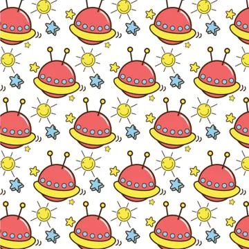 Space Pattern 스톡 일러스트