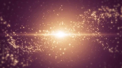 Space pink background with particles. Space gold dust with stars. Sunlight of Video stock 82449024