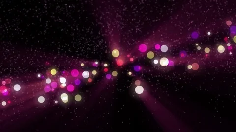 Space pink background with particles. Space purple dust with stars on black b Stock Footage 82520036