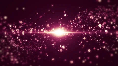 Space pink background with particles. Space purple dust with stars on black b Stock Footage 82553342